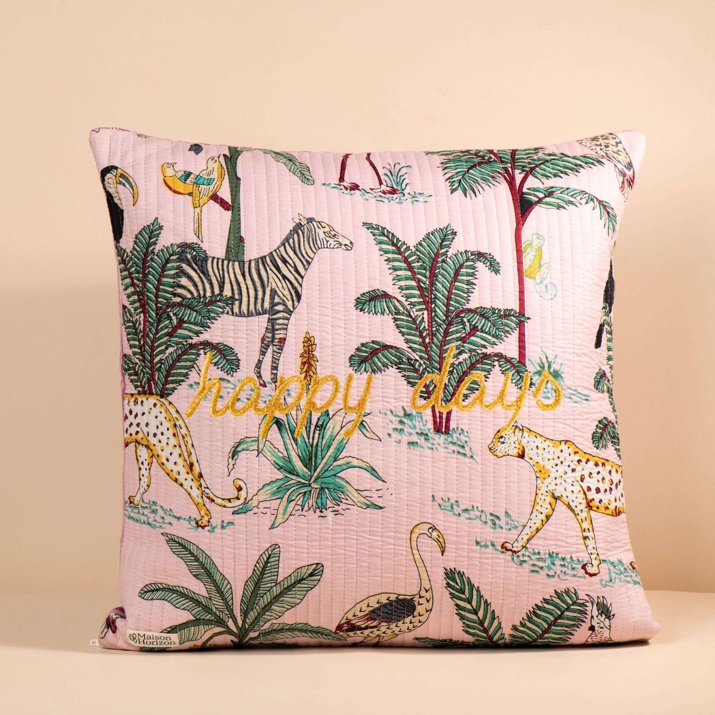 Housse de Coussin Jaipur - 45x45cm.COUSS45002.Couleur: Jungle Pastel