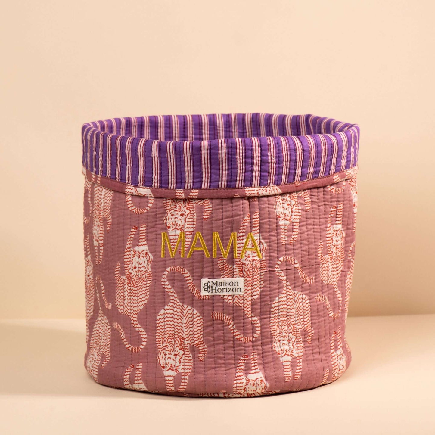 Panier de rangement décoratif Manila.PANIER001.Couleur: Jungle mauve