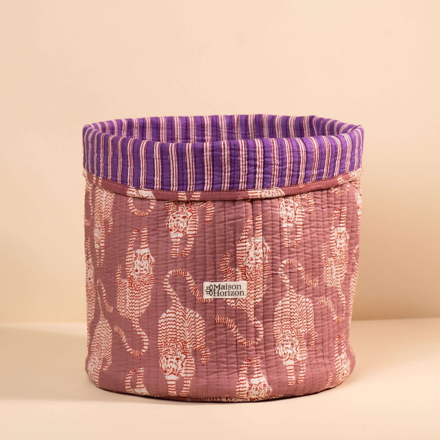 Panier de rangement décoratif Manila.PANIER002.Couleur: Vichy Cerise