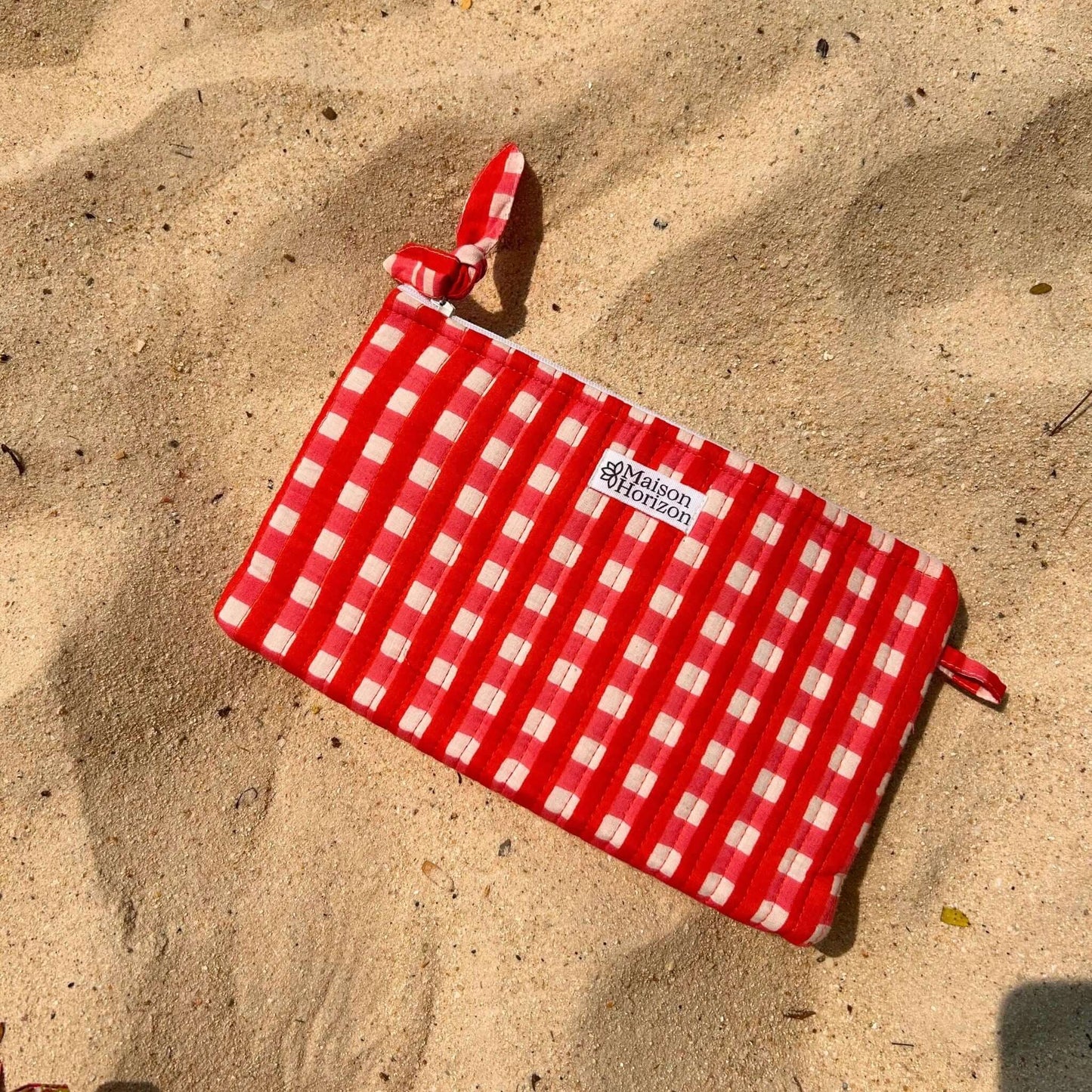 Pochettes fourre-tout Jade.POCH001.Couleur: Vichy Cerise