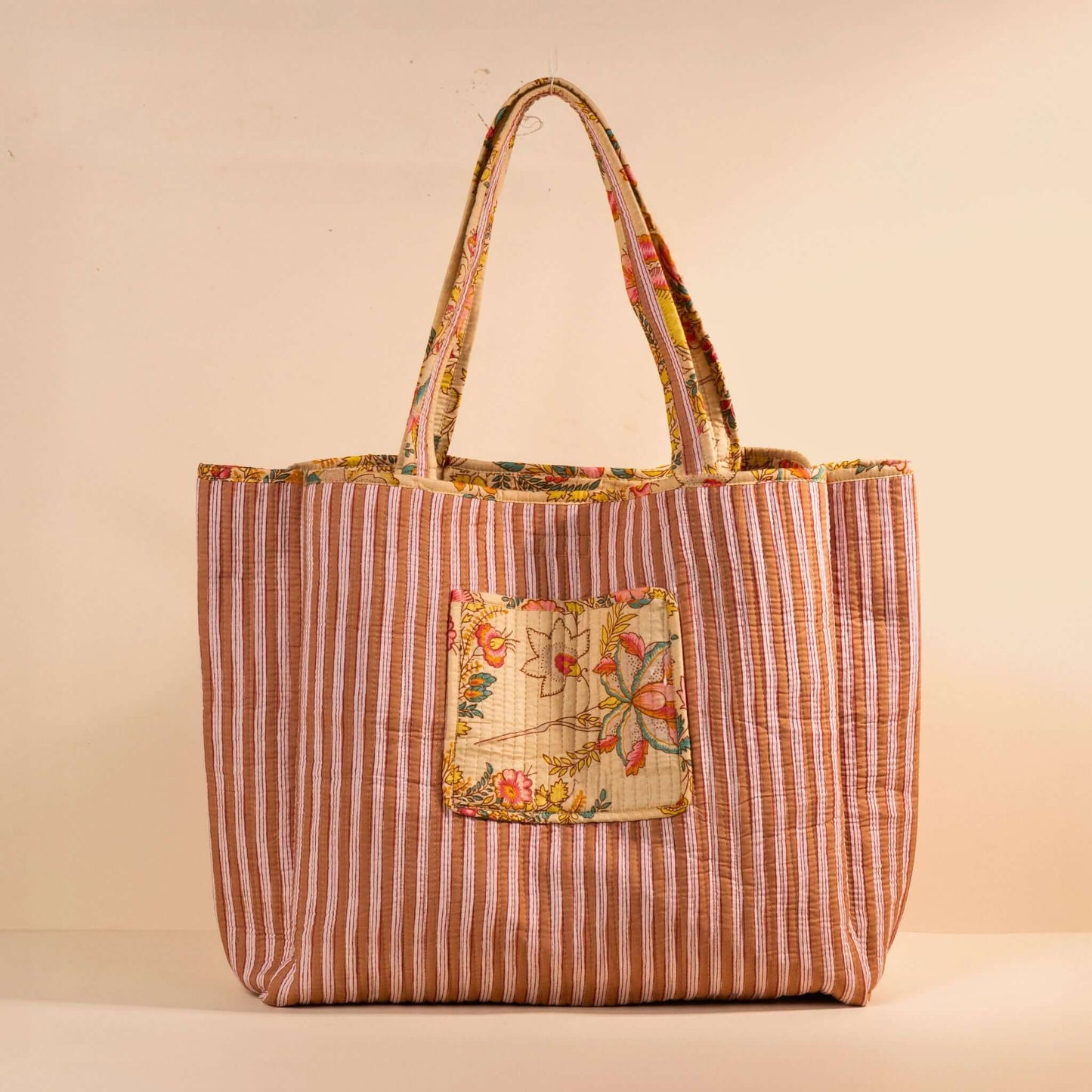 Sac Cabas réversible Deepa.TOTE058.Couleur: Jungle Ciel