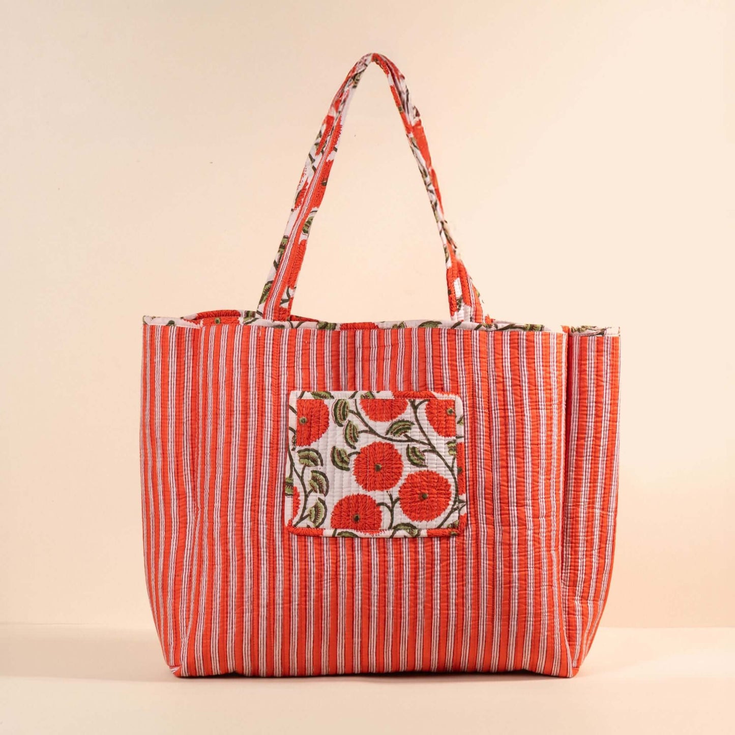 Sac Cabas réversible Deepa.TOTE058.Couleur: Jungle Ciel