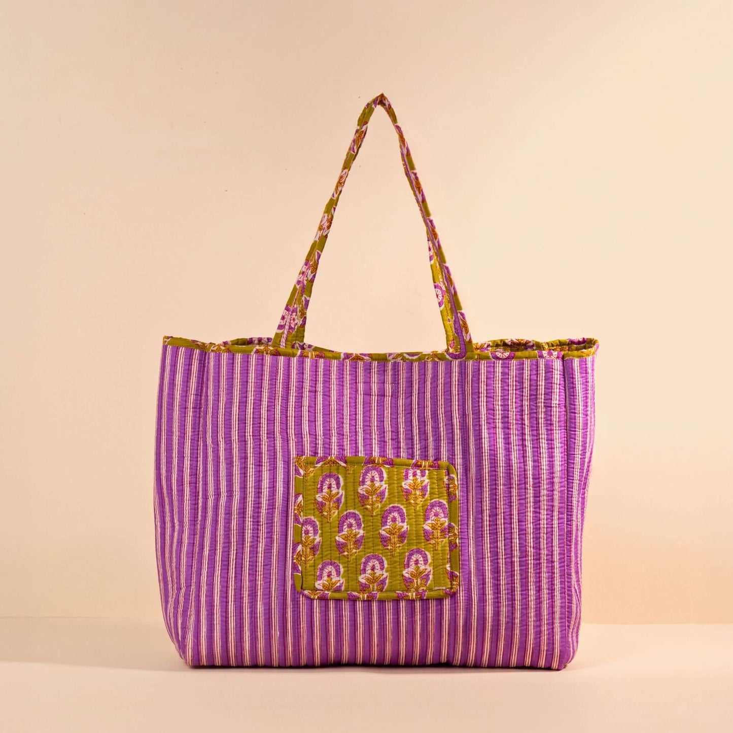 Sac Cabas réversible Deepa.TOTE058.Couleur: Jungle Ciel