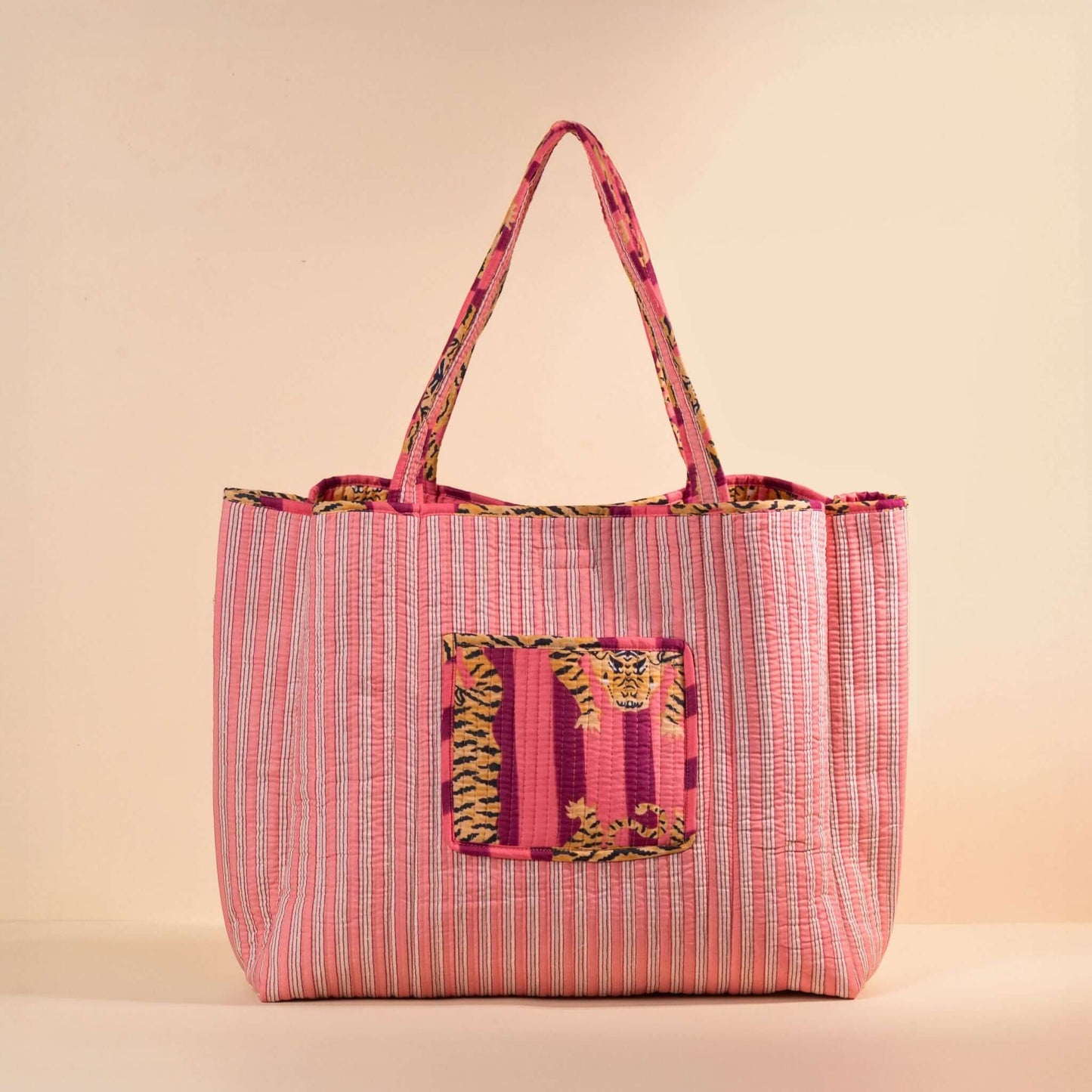 Sac Cabas réversible Deepa.TOTE058.Couleur: Jungle Ciel