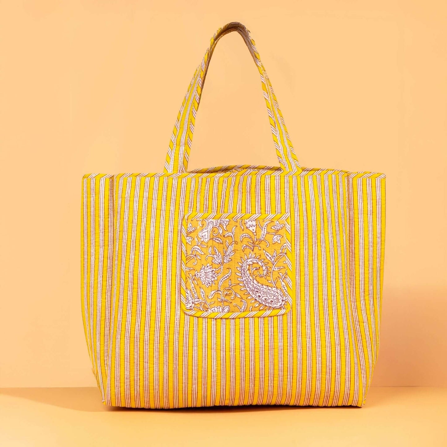 Sac Cabas réversible Deepa.TOTE058.Couleur: Jungle Ciel