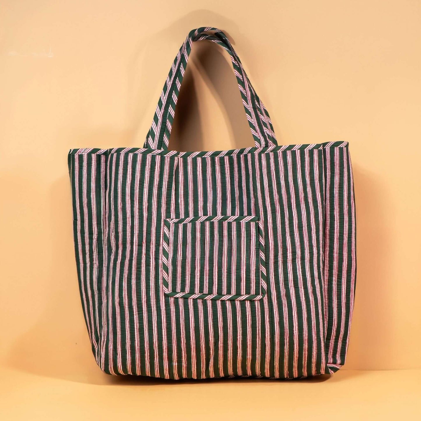 Sac Cabas réversible Deepa.TOTE058.Couleur: Jungle Ciel