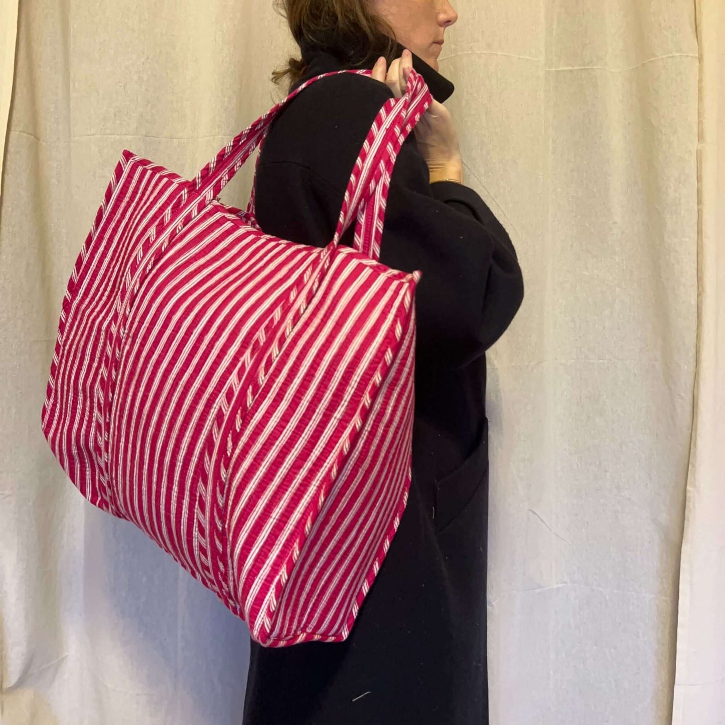 Sac Cabas réversible Deepa.TOTE058.Couleur: Jungle Ciel