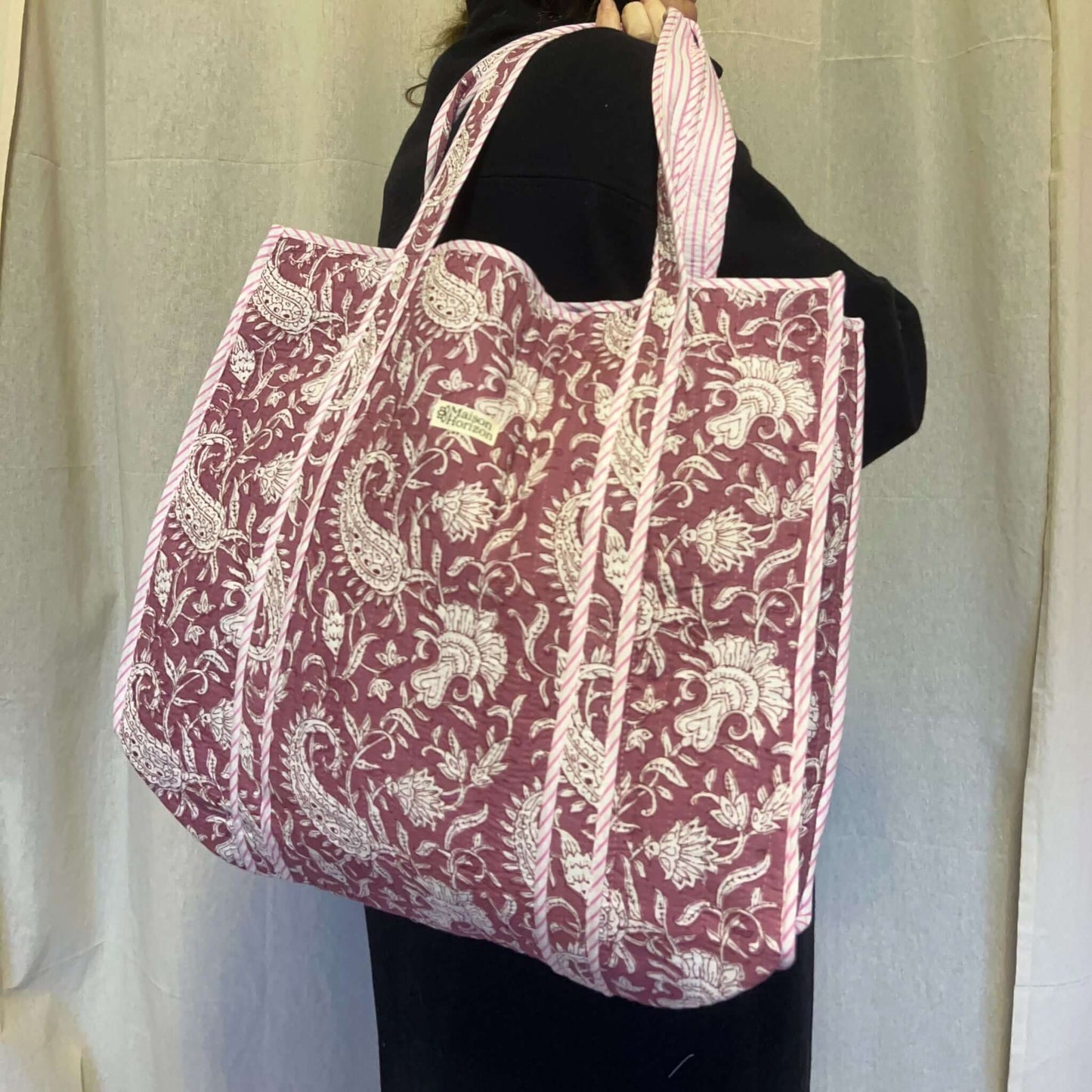 Sac Cabas réversible Deepa.TOTE058.Couleur: Jungle Ciel