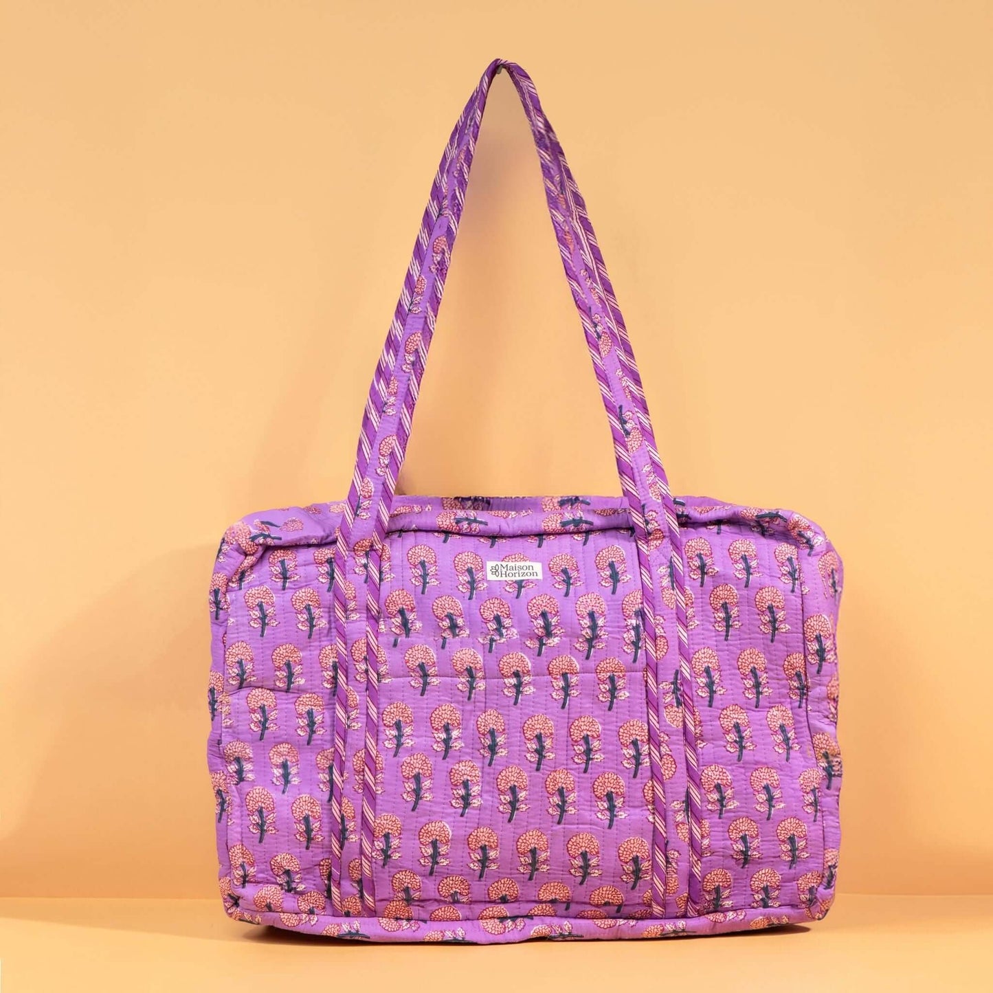 Sac Week-end ou à langer Lola.LOLAV2003.Couleur: Corail Floral