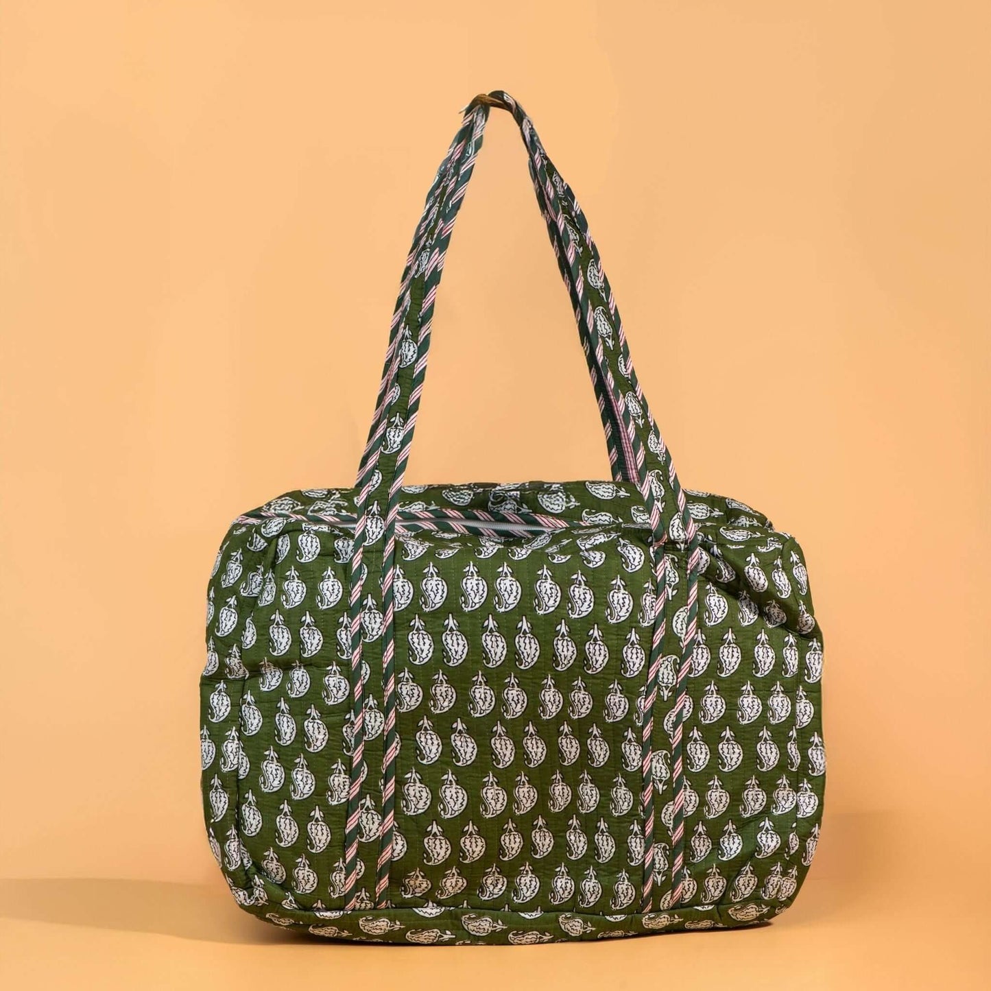 Sac Week-end ou à langer Lola.LOLAV2003.Couleur: Corail Floral
