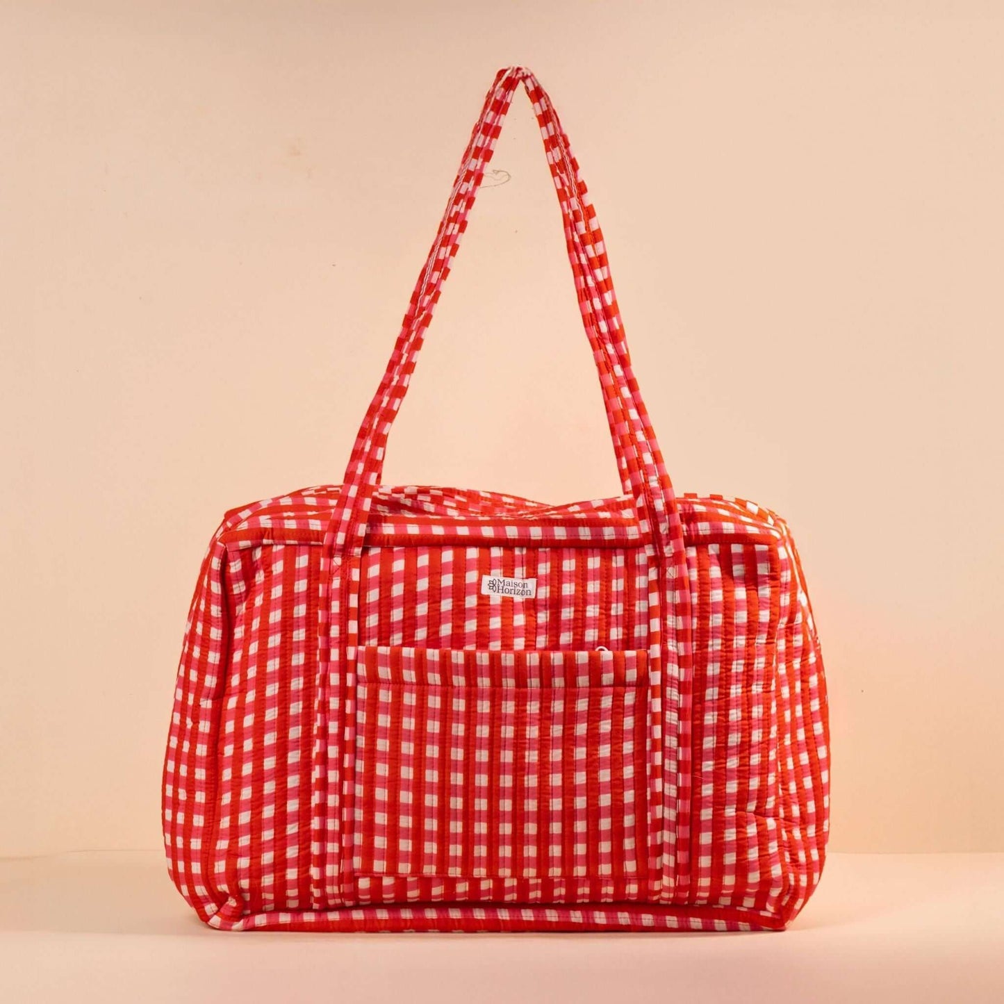 Sac Week-end ou à langer Lola.LOLAV2002.Couleur: Vichy Cerise