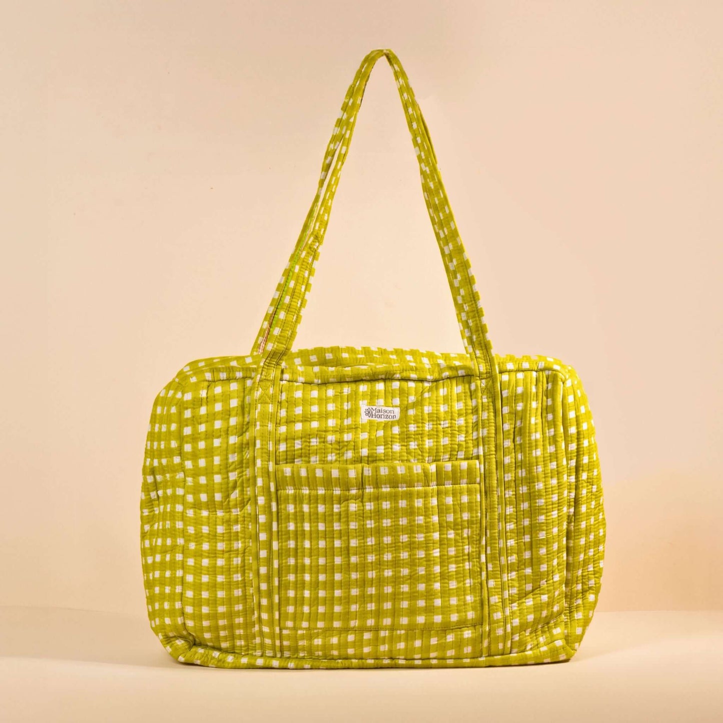 Sac Week-end ou à langer Lola.LOLAV2018.Couleur: Vichy Lime