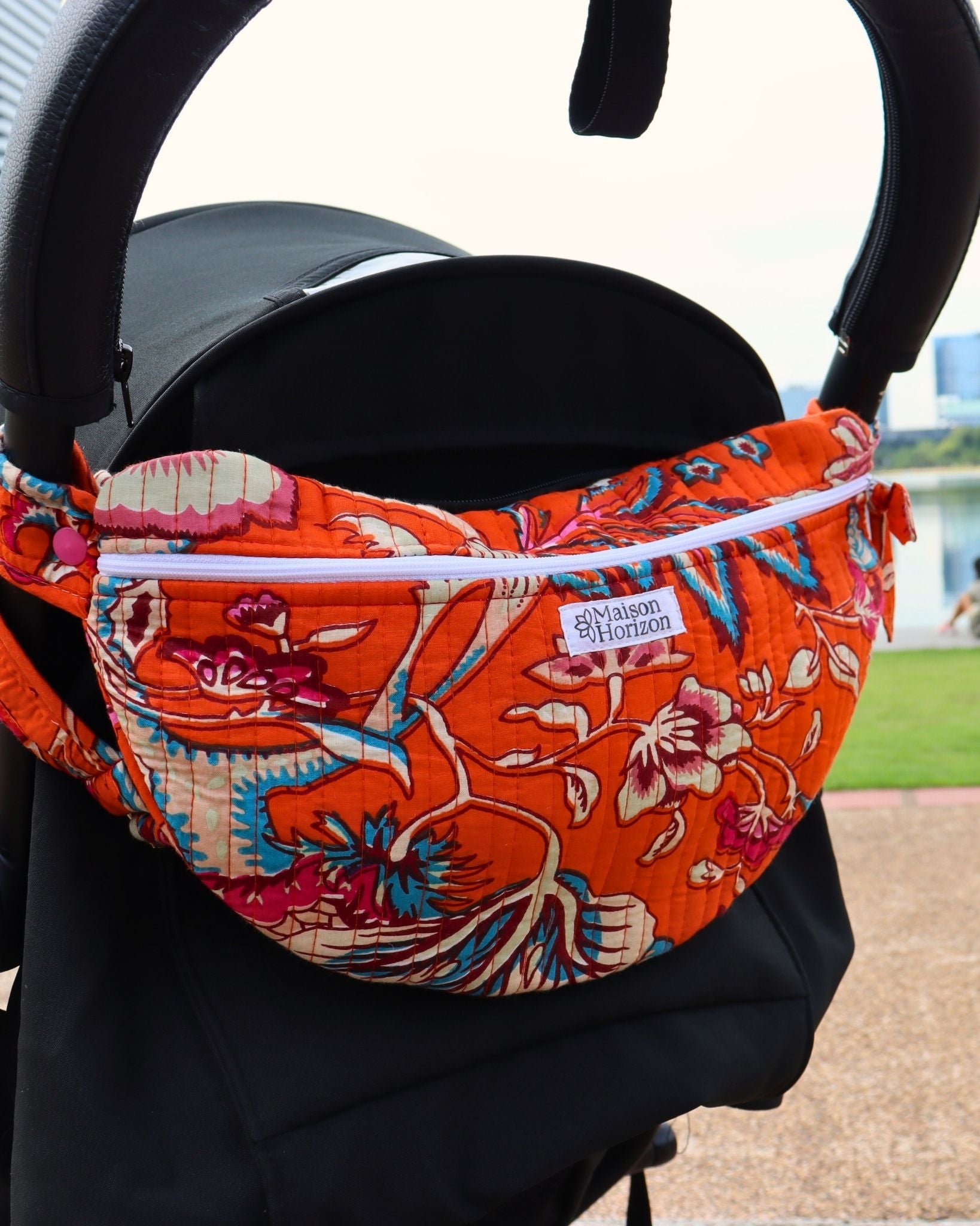 Sac Banane à Langer Kimi Orange Vintage