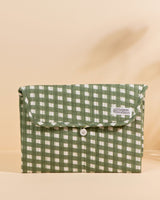 Matelas à langer de voyage Wulan Vichy kaki