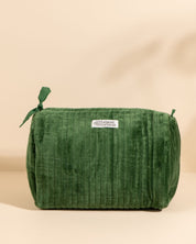 Trousse de toilette Banita Velours Emeraude