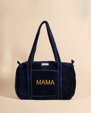 Sac à langer ou de journée Sunee Velour Bleu nuit