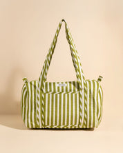 Sac à langer ou de journée Sunee Rayures vert olive