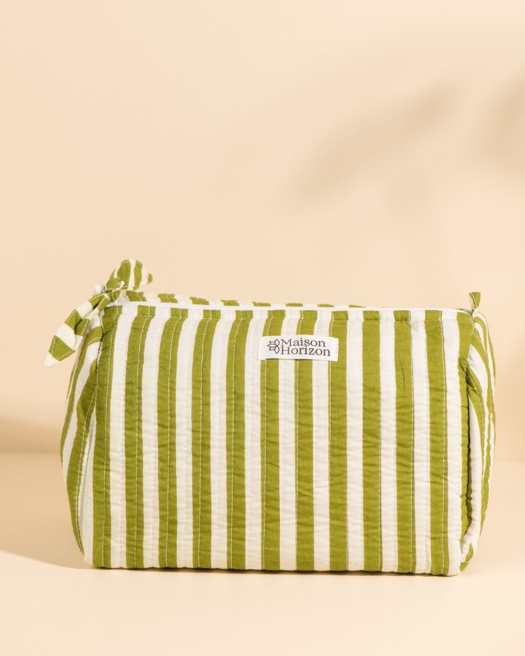 Trousse de toilette Banita Rayures Vert Olive