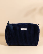 Trousse de toilette Banita Velours Bleu nuit