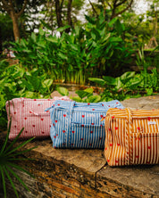 Sac Week-end Lola - Coeurs rose