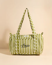 Sac à langer ou de journée Sunee Rayures vert olive