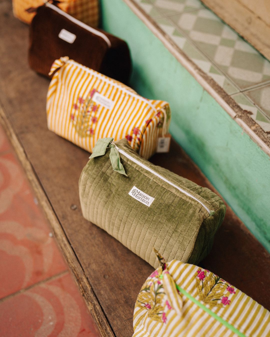 Trousse de toilette Banita gardenia vert sauge