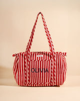 Sac à langer Sunee Rayures Lie de Vin