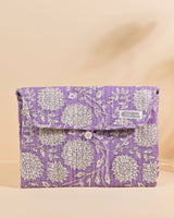 Matelas à langer de voyage Wulan Floral Lilas