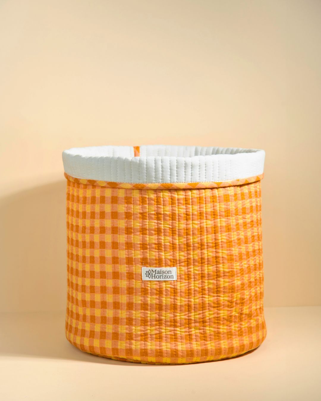 Panier de rangement Manila Vichy poudré