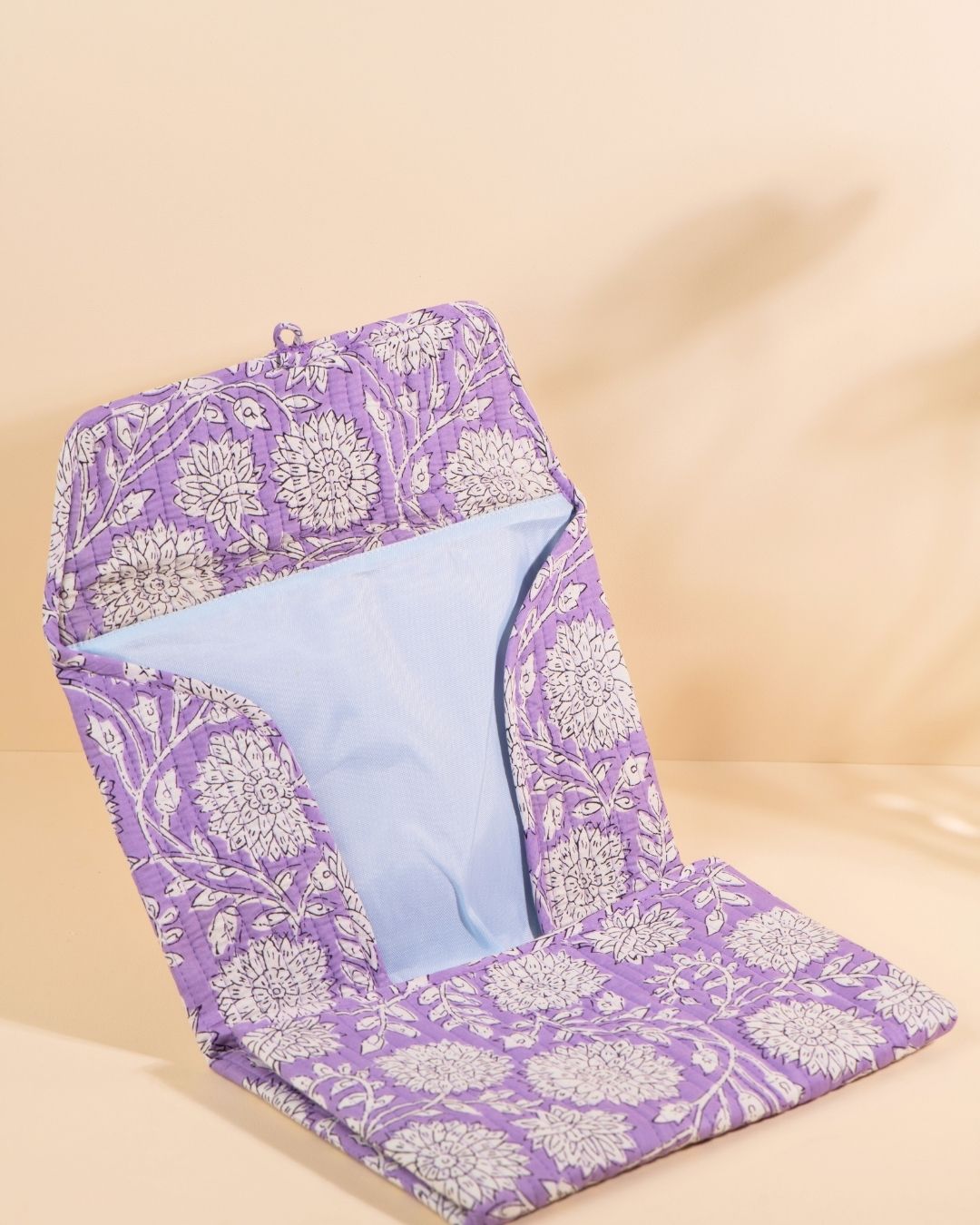 Matelas à langer de voyage Wulan Floral Lilas