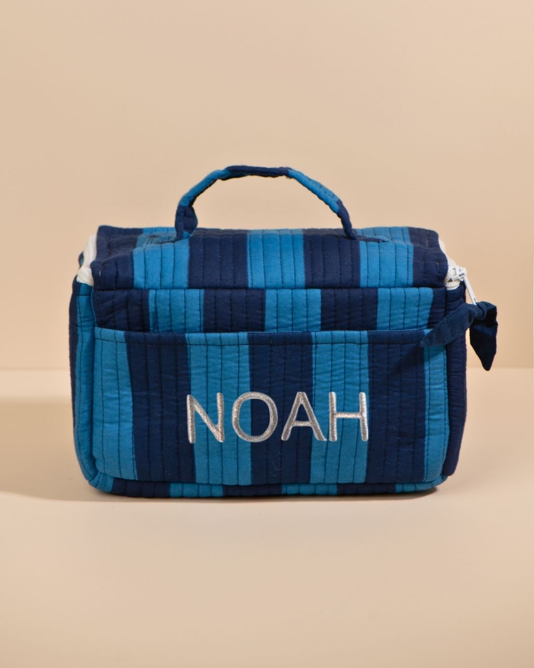 Glacière lunch box Neela Rayures Ultra Bleu