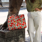 Sac Cabas réversible Deepa.TOTE058.Couleur: Jungle Ciel