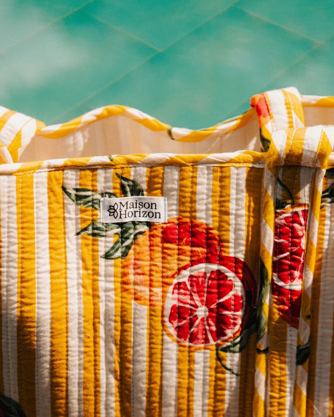Sac Cabas réversible Deepa Agrume jaune