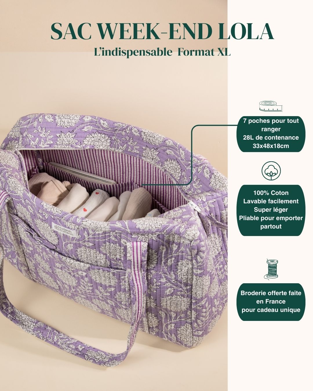 Sac de Voyage Femme Imperméable┃Bandoulière Réglable┃Spacieux & Élégant Sac de Voyage Femme Imperméable┃Bandoulière Réglable┃Spacieux & Élégant