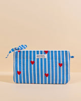 Pochette fourre-tout Jade Coeur bleu