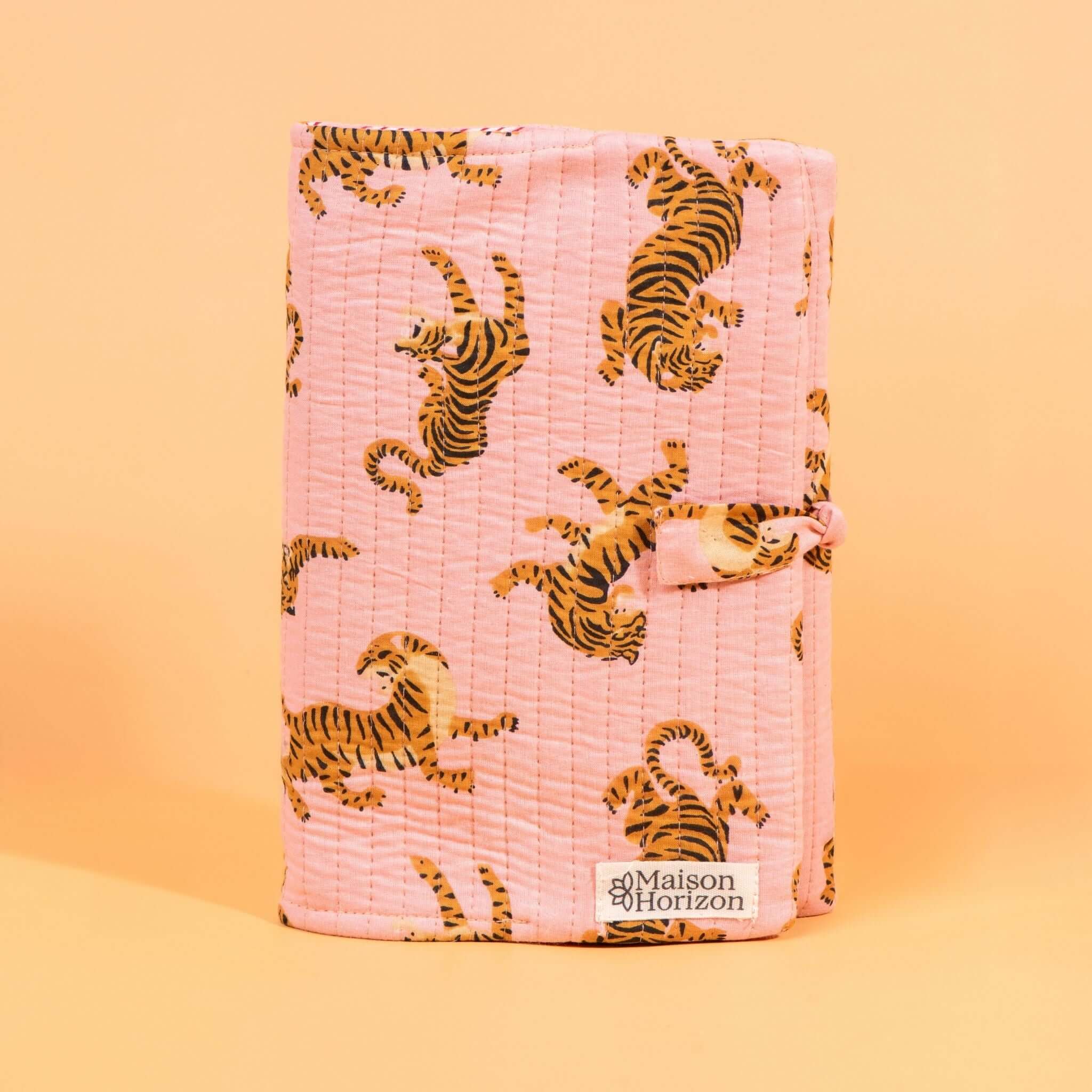 Couverture de carnet Noi.COUV006.Couleur: Rose Tigré