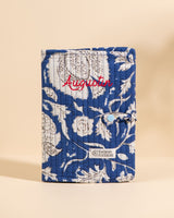 Couverture de carnet Noi Bleu Imperial Floral