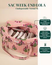 Sac Week-end Lola - Gardenia corail