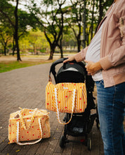 Sac Week-end Lola - Coeurs beige