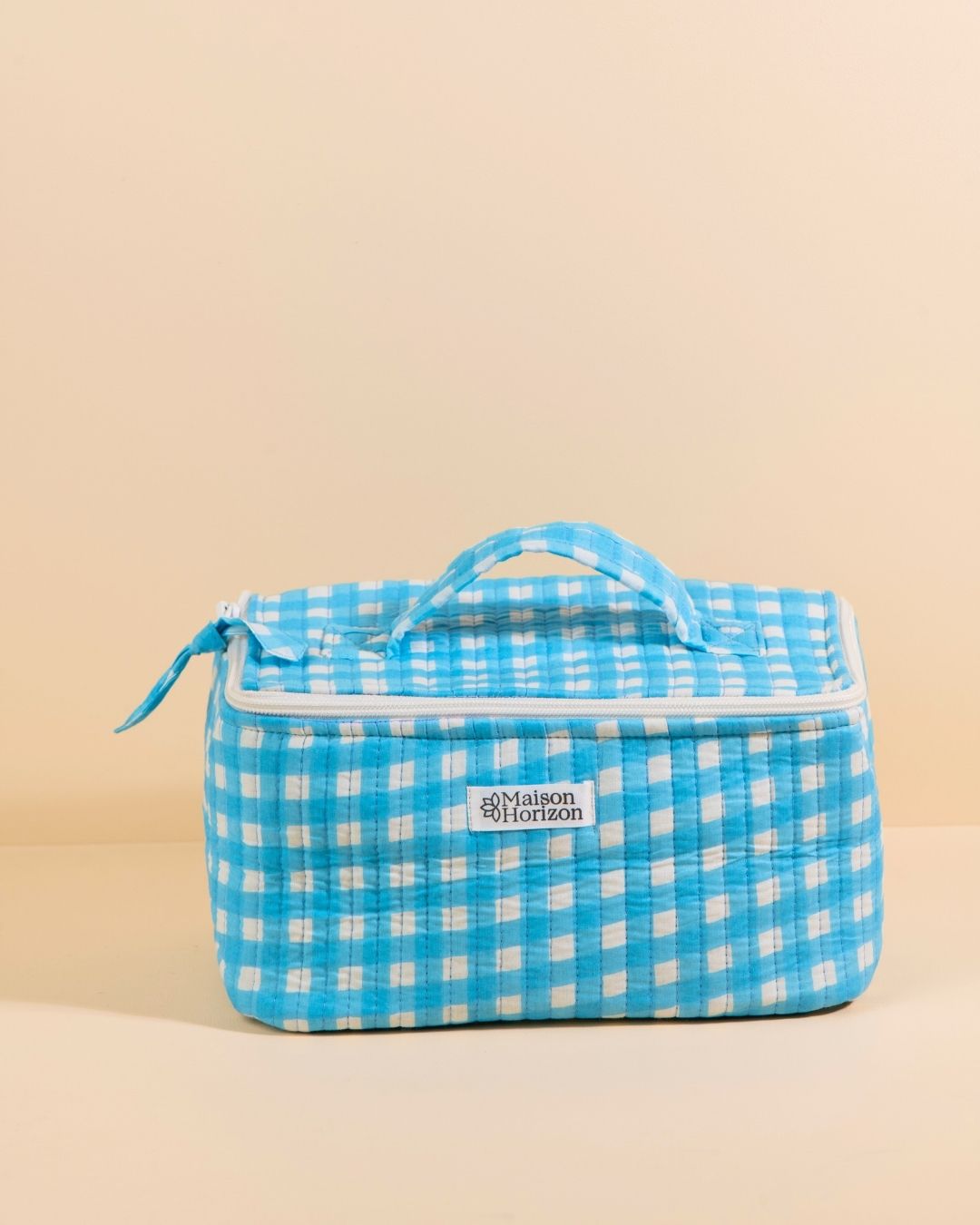 Glacière lunch box Neela Vichy bleu ciel