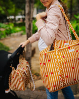 Sac Week-end Lola - Coeurs beige