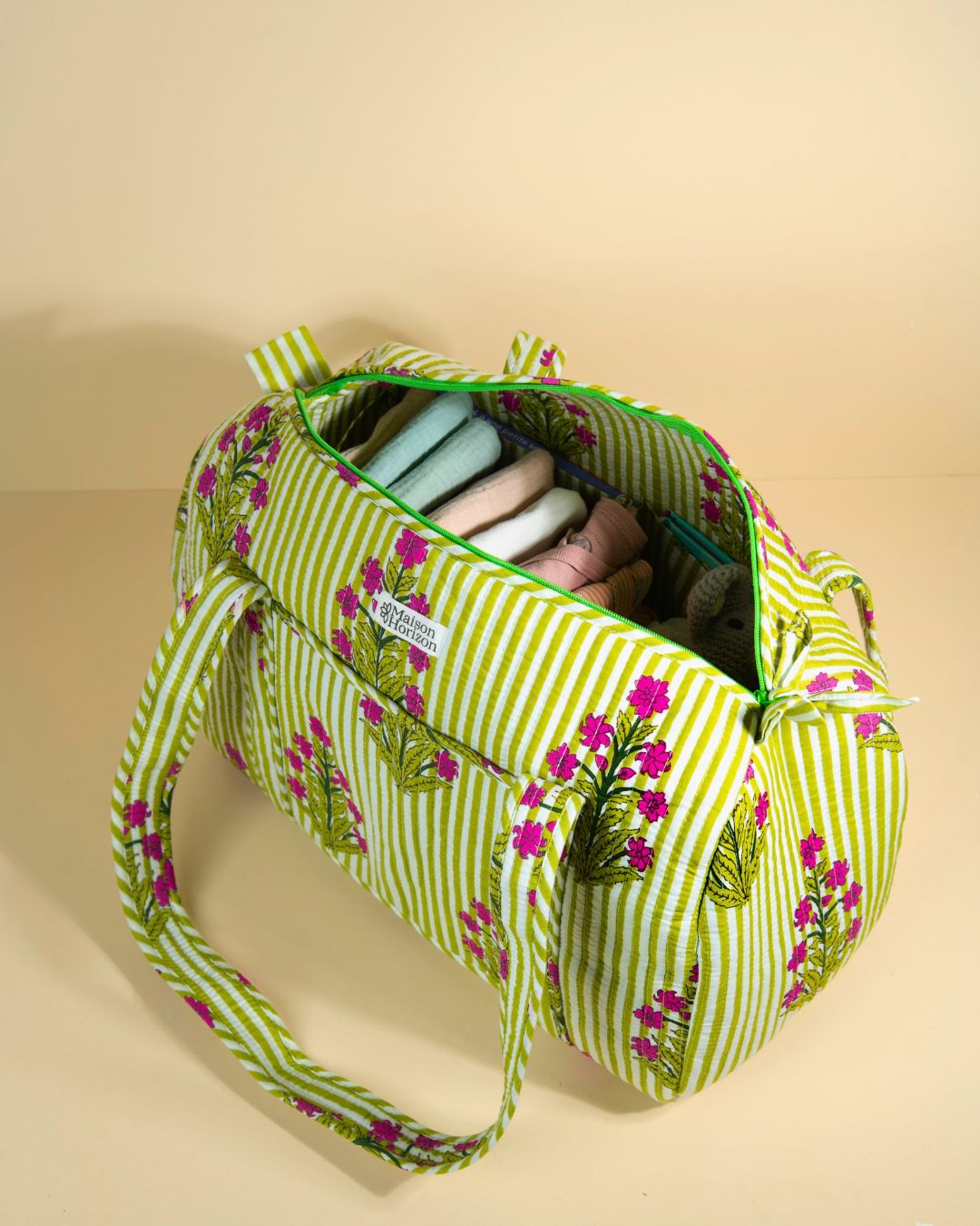 Sac à langer Sunee gardenia vert sauge