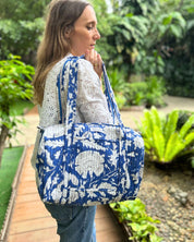 Sac à langer ou de journée Sunee Bleu impérial floral