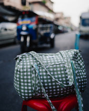 Sac à langer Sunee vichy kaki