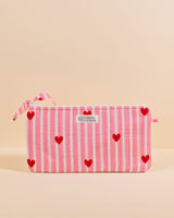 Pochette fourre-tout Jade Coeur rose