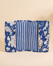 Couverture de carnet Noi Bleu Imperial Floral