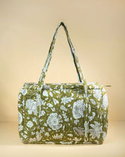 Sac Week-end Lola - Kaki floral