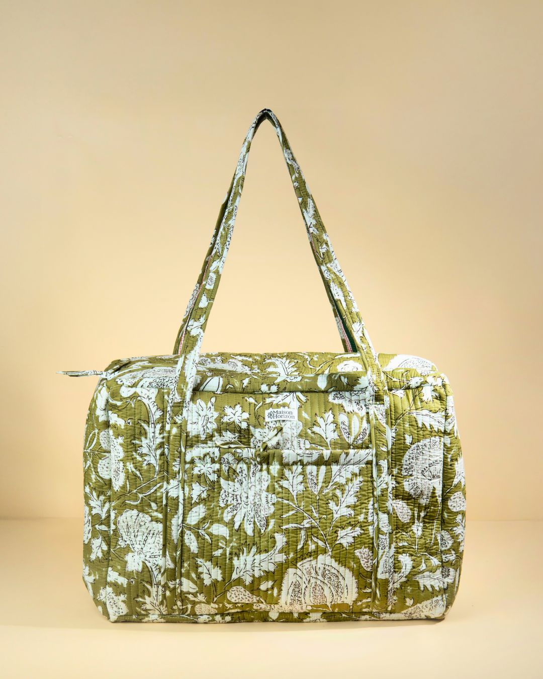 Sac Week-end Lola - Kaki floral