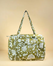 Sac Week-end Lola - Kaki floral