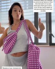 Sac Week-end Lola - Vichy ultra violet